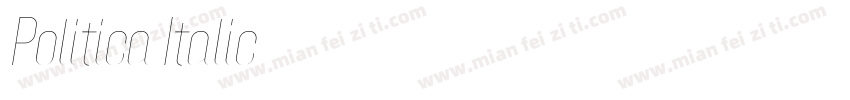 Politica Italic字体转换